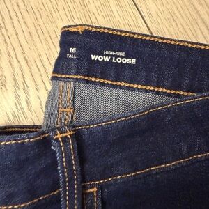 Old Navy High-Rise Wow Loose Jeans - Dark Blue